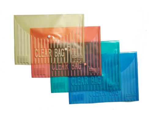 Папка на кнопке А4 4Office цвет микс  4-206