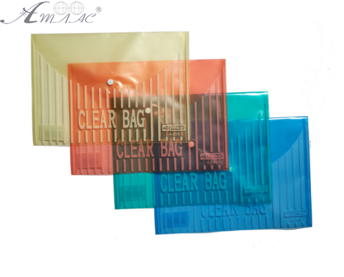 Папка на кнопці А4 4Office колір мікс  4-206