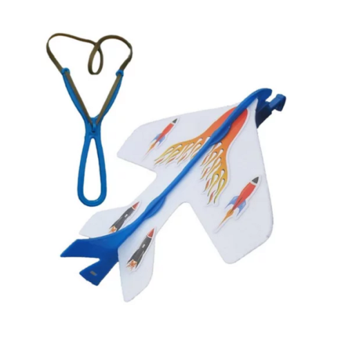 Игрушка Рогатка самолет со светом  00427