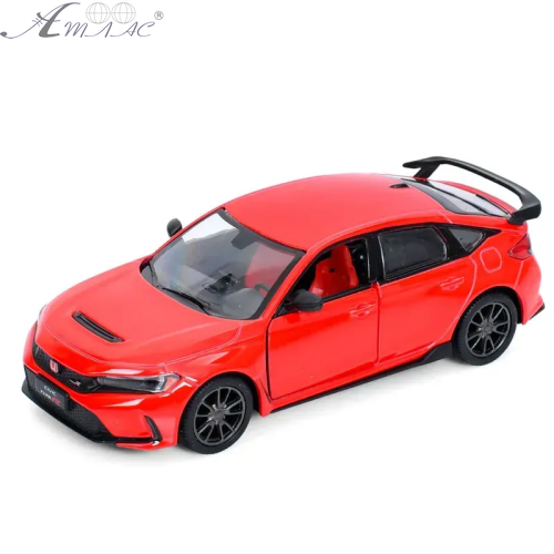 Машинка Kinsmart Honda Civic Type R 2024 Червона KT5472W Машинка Kinsmart Honda Civic Type R 2024 Червона KT5472W