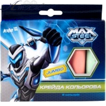 Крейда кольорова, товста, Maxsteel JUMBO, 6 кольорів, кругла 11см MX14-073K Крейда кольорова, товста, Maxsteel JUMBO, 6 кольорів, кругла 11см MX14-073K