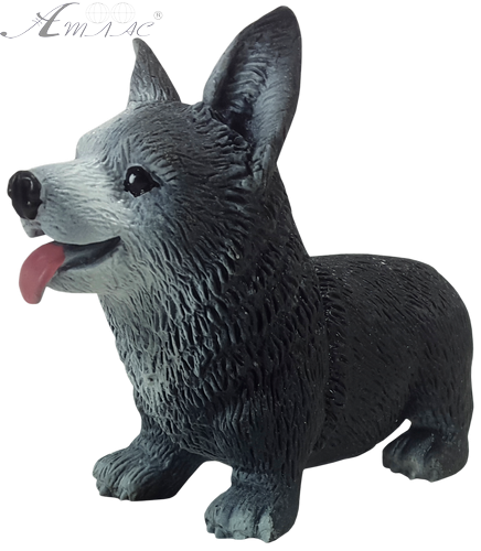 Игрушка силиконовая антистресс, собака корги большая черная 9 см 06808 Игрушка силиконовая антистресс, собака корги большая черная 9 см 06808