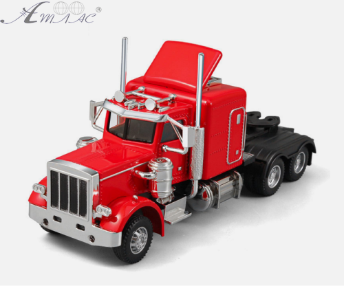 Модель Трейлер Kenworth W900 металевий 16см інерційний JG2621 Модель Трейлер Kenworth W900 металевий 16см інерційний JG2621