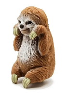 Іграшка Силіконова тягучка Лінивець 8см коричневий  11097