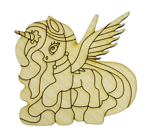 Фигурка Лошадка №  1 единорог с крыльями 7,5 х 7 см  AS-4371