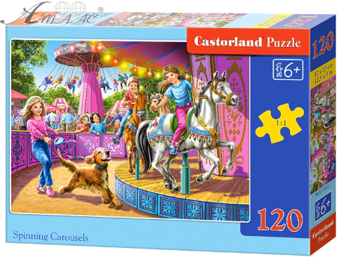 Игрушка Пазлы 120 Castorland 32 х 23 см Карусель в парке В-13135 Игрушка Пазлы 120 Castorland 32 х 23 см Карусель в парке В-13135