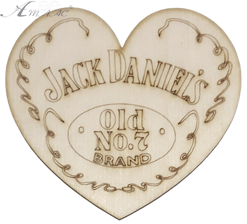 Фігурка фанерна - Серце Jack Daniel's 8 х 7,5 см AS-4711, В-0335 Фігурка фанерна - Серце Jack Daniel's 8 х 7,5 см AS-4711, В-0335