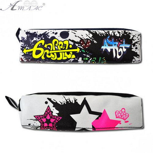 Пенал шкільний Tiger на двох блискавках, яскравий 20*6*5 см 3904