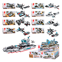 Игрушка Конструктор Qman Военный транспорт 71 деталь  1411