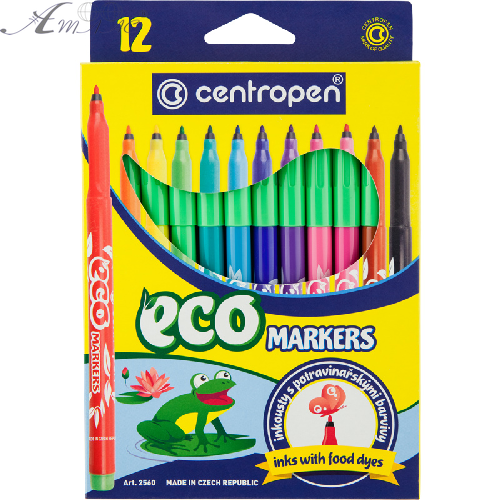 Фломастери Centropen 12 кольорів EСO Linie 1 мм 2560/12
