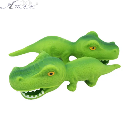 Игрушка силиконовая антистресс, Динозавр Крокодил зеленый 20 см  К6411