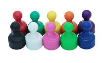 Магніт неодимовий Пішак для дошки 12х20мм 1 шт Фіолетовий  03731